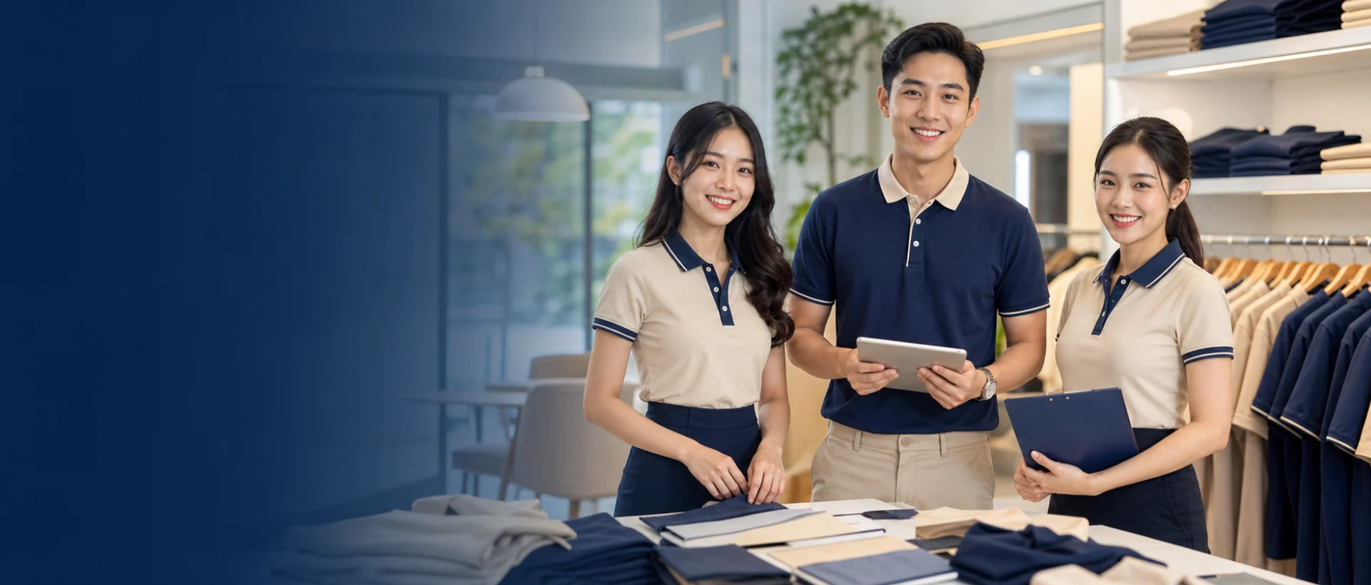 Đồng phục công ty trẻ trung chuyên nghiệp
